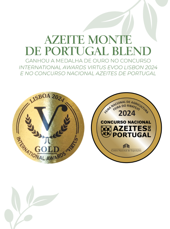 MEDALHA DE OURO NO CONCURSO INTERNATIONAL AWARDS VIRTUS EVOO LISBON 2024